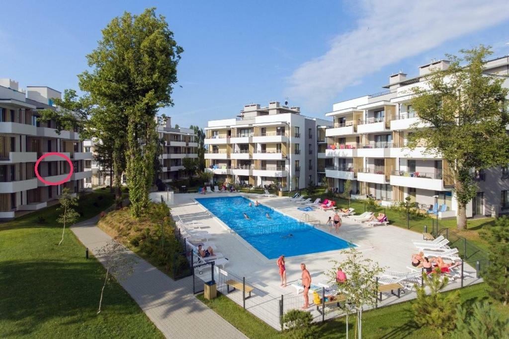 אוסטרוני מורסקי Apartament Szmaragdowy מראה חיצוני תמונה